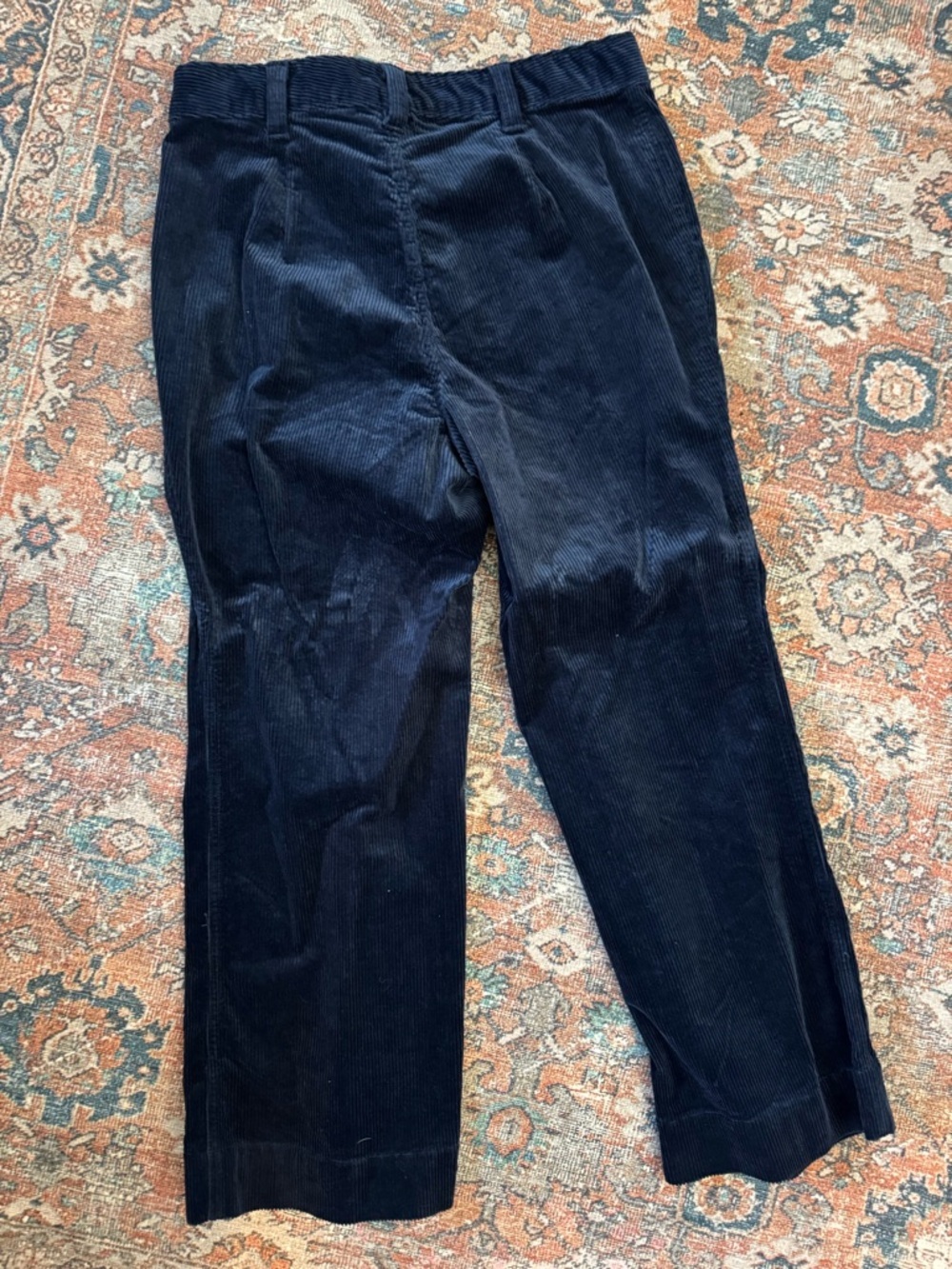 Free Assembly Corduroy High Waisted cropped wide leg pants size 12 - Picture 3 of 4